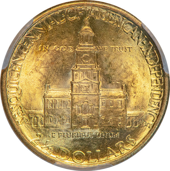 (7466) 1926 $2.50 PCGS MS65 Sesquicentennial reverse