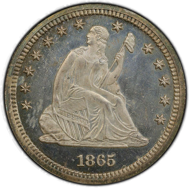 (5561) 1865 25C PCGS PR66