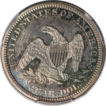 (5561) 1865 25C PCGS PR66