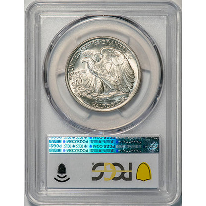 (6598) 1936 50C PCGS MS66 Walker reverse slab