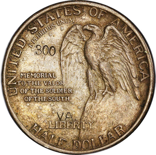 (9375) 1925 50C PCGS AU55 Stone Mountain reverse