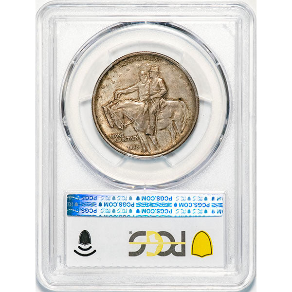(9375) 1925 50C PCGS AU55 Stone Mountain reverse slab