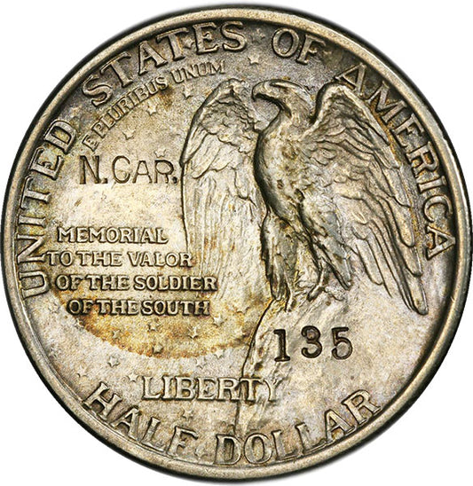 (9378) 1925 50C PCGS Genuine Stone Mountain reverse