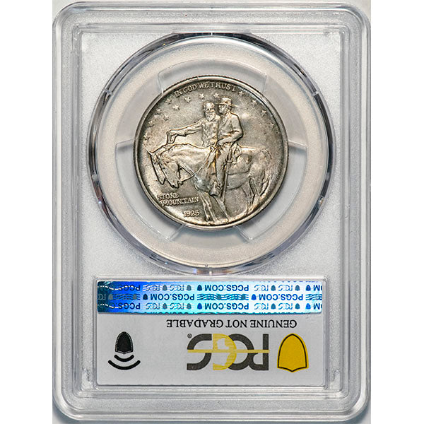 (9378) 1925 50C PCGS Genuine Stone Mountain reverse slab