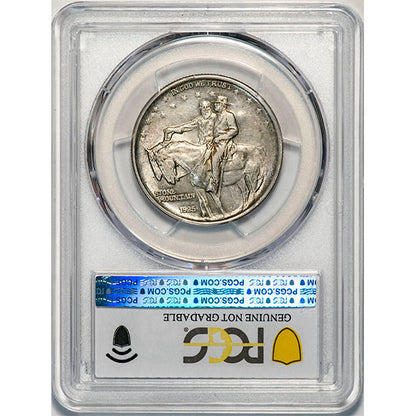 (9378) 1925 50C PCGS Genuine Stone Mountain reverse slab