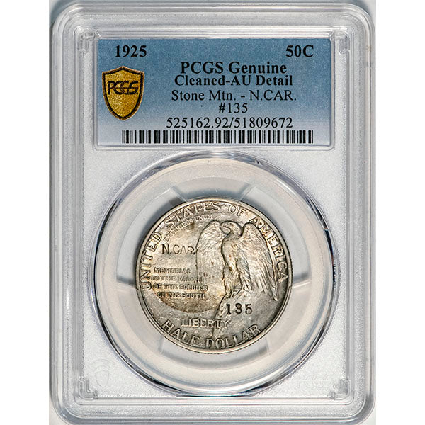 (9378) 1925 50C PCGS Genuine Stone Mountain slab 