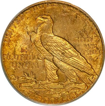 (8513) 1909 $5 PCGS MS60 Indian reverse