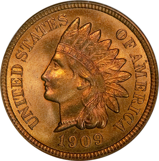 (2237) 1909 1C NGC MS65RD CAC Indian obverse