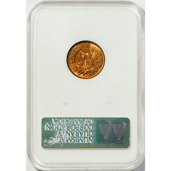 (2237) 1909 1C NGC MS65RD CAC Indian reverse slab
