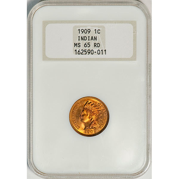 (2237) 1909 1C NGC MS65RD CAC Indian slab