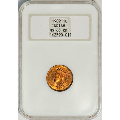 (2237) 1909 1C NGC MS65RD CAC Indian slab