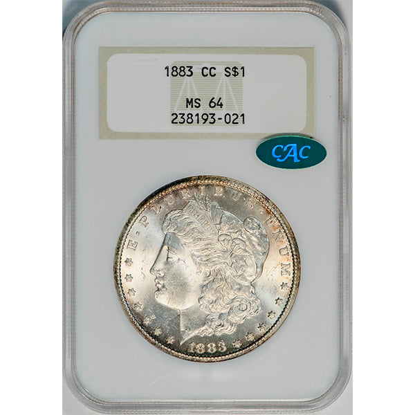 (7144) 1883-CC $1 NGC MS64 CAC Morgan slab