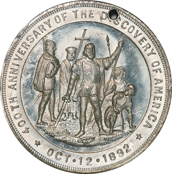 1892 SC$1 IL HK-236 Columbus NGC MS63 reverse
