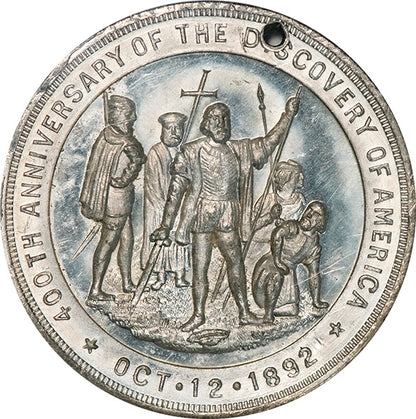 1892 SC$1 IL HK-236 Columbus NGC MS63 reverse