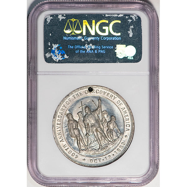 1892 SC$1 IL HK-236 Columbus NGC MS63 reverse slab