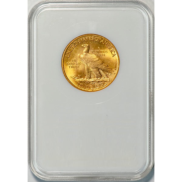 (8884) 1932 $10 NGC MS65 CAC Indian reverse slab