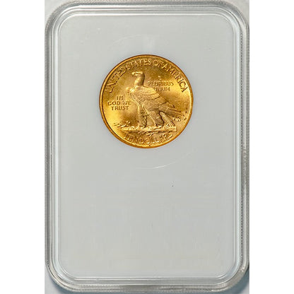 (8884) 1932 $10 NGC MS65 CAC Indian reverse slab