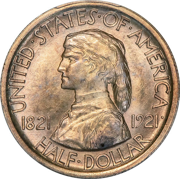(9330) 1921 50C PCGS MS63 Missouri obverse