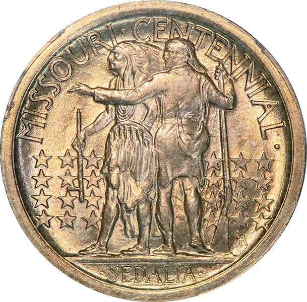 (9330) 1921 50C PCGS MS63 Missouri reverse