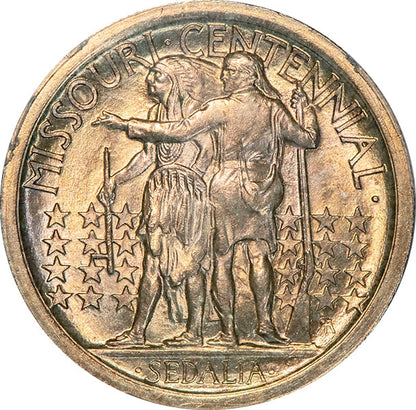 (9330) 1921 50C PCGS MS63 Missouri reverse
