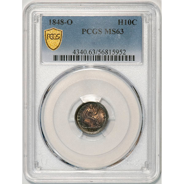 1848-O H10C PCGS MS63
