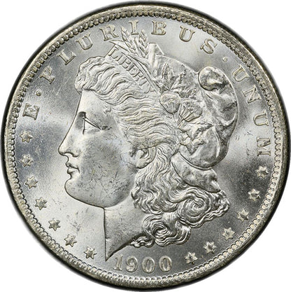 (7268) 1900-O/CC $1 PCGS MS64 CAC Morgan obverse