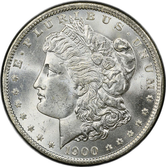 (7268) 1900-O/CC $1 PCGS MS64 CAC Morgan obverse