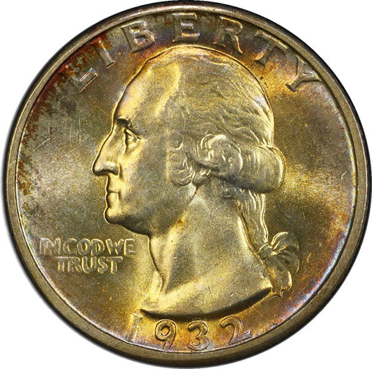 (5791) 1932-D 25C PCGS MS64+ Washington obverse