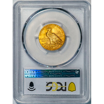 (8513) 1909 $5 PCGS MS65+ CAC Indian reverse slab