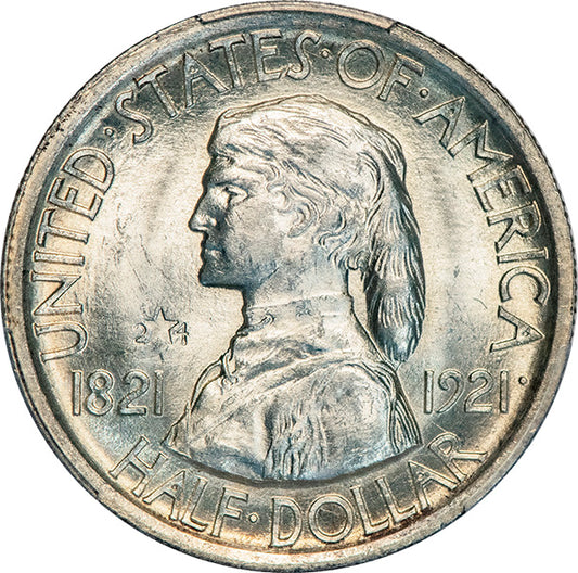 (9331) 1921 50C PCGS MS64+ Missouri obverse