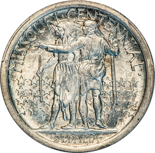 (9331) 1921 50C PCGS MS64+ Missouri reverse