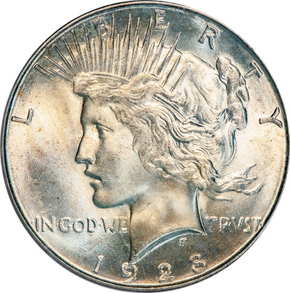 (7374) 1928-S $1 PCGS MS64 CAC Peace obverse