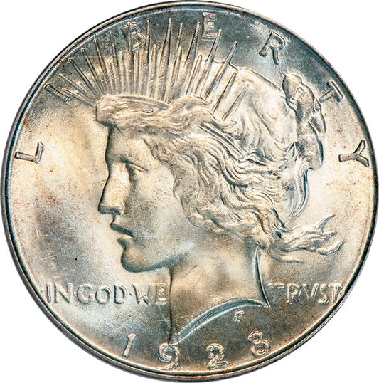 (7374) 1928-S $1 PCGS MS64 CAC Peace obverse