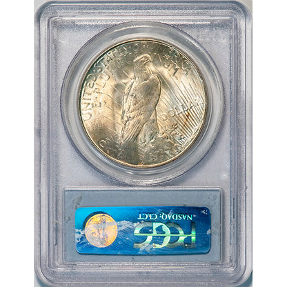 (7374) 1928-S $1 PCGS MS64 CAC Peace reverse slab