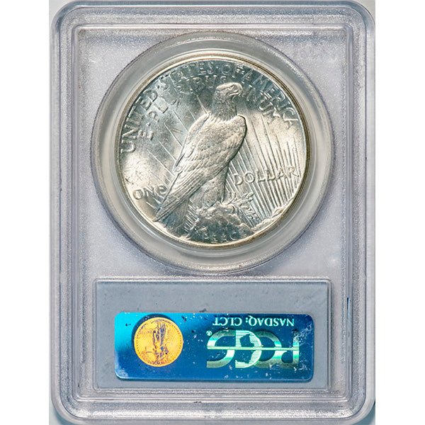 (7373) 1928 $1 PCGS MS64 CAC Peace reverse slab