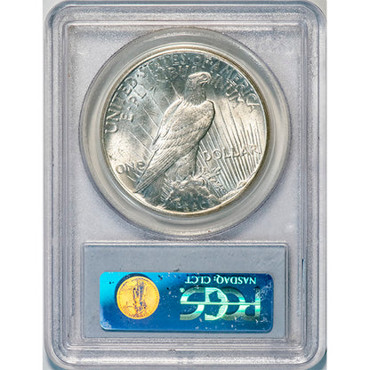 (7373) 1928 $1 PCGS MS64 CAC Peace reverse slab