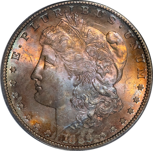 (7194) 1889-S $1 PCGS MS65 CAC Morgan obverse