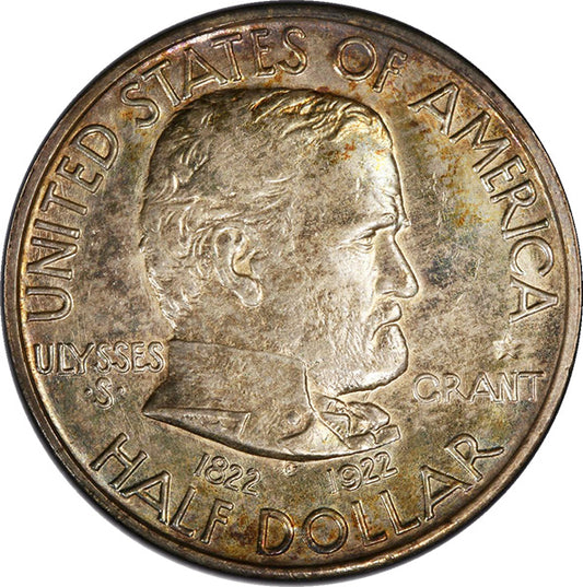 (9307) 1922 50C PCGS MS65 Grant Star obverse