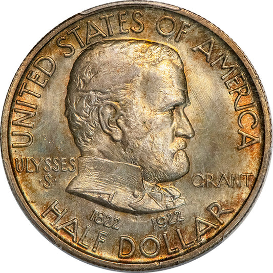 (9306) 1922 50C PCGS MS66 Grant obverse