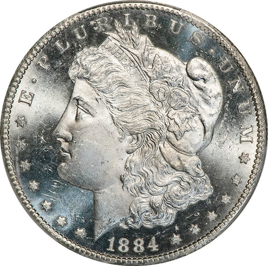 (7153) 1884-CC $1 PCGS MS66PL