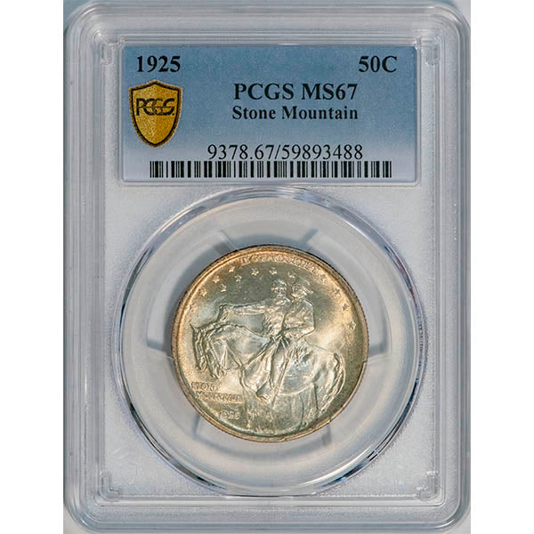 (9378) 1925 50C PCGS MS67 Stone Mountain slab