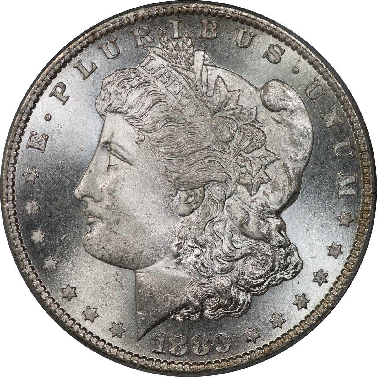 (7118) 1880-S $1 PCGS MS65 Gold CAC