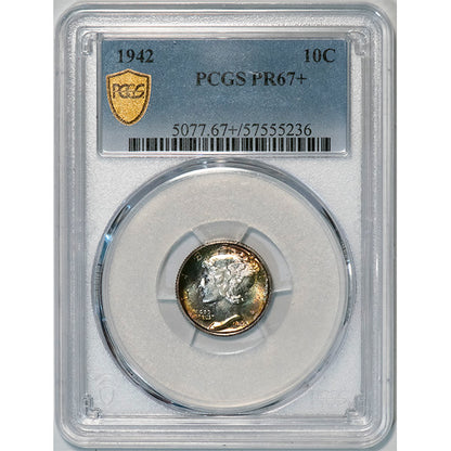 (5077) 1942 10C PCGS PR67+