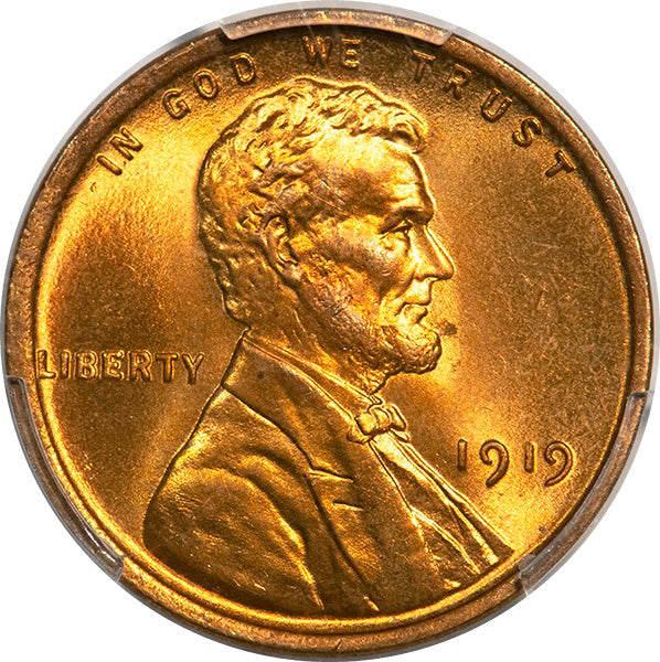 1919 1C PCGS MS66+RD CAC