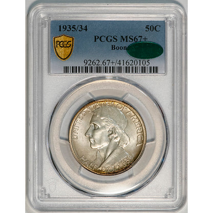 (9262) 1935/34 50C Boone PCGS MS67+ CAC
