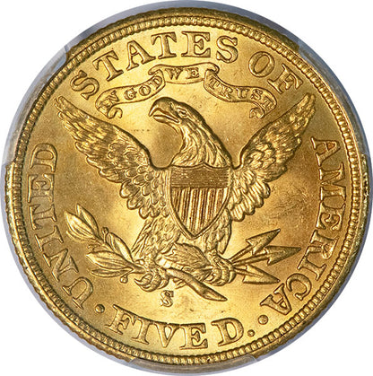 (8404) 1901-S $5 PCGS MS65 CAC