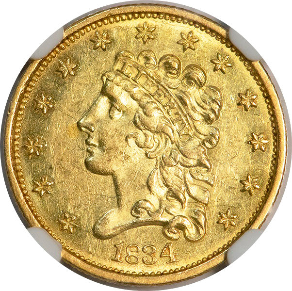 (7692) 1834 $2.50 NGC MS61