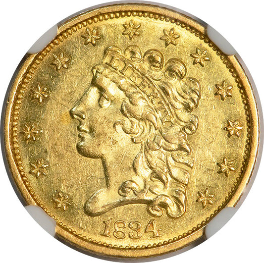 (7692) 1834 $2.50 NGC MS61