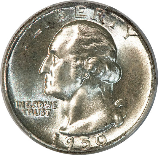 (5840) 1950 25C DDR FS-801 PCGS MS67