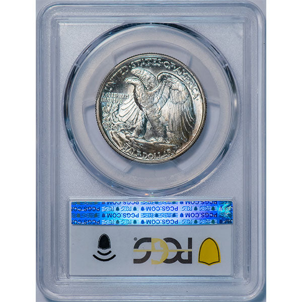 (6632) 1946 50C PCGS MS65 CAC Doubled Die Reverse